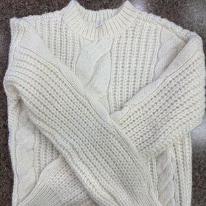 BP Cream Cable Knit Sweater